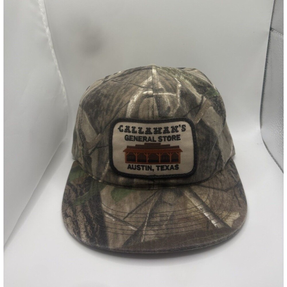 Vtg Callahan’s General Store Austin,Texas Camo Snapback Hat RARE